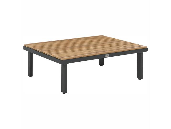 OUTDOOR-COUCHTISCH 90/70 cm Akazienholz Dunkelgrau Fivizzano