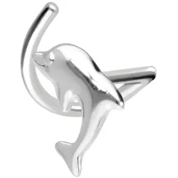 14/18 Karat Gold Nasenstecker Spirale DELFIN