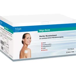 Höga-Derm Steriles Pflaster 53Mmx70Mm 150 ST