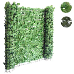 Balkonsichtschutz T811, Buchenhecke Sichtschutz Windschutz Verkleidung für Terrasse Zaun ~ 500x150cm hell