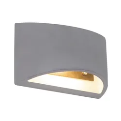 Globo 55011W6 Timo Wandleuchte Beton Grau, 1X G9