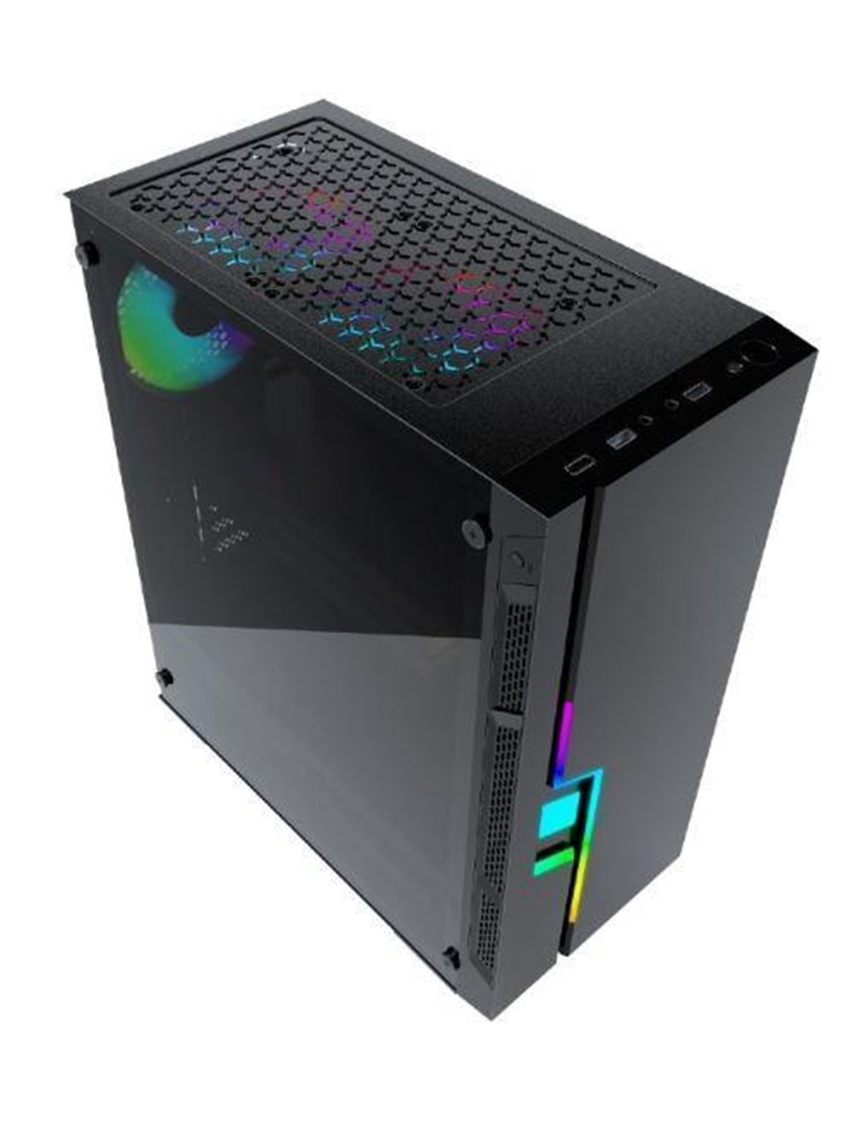 Gembird computer case Fornax 2000 - RGB LED STRIP - Gehäuse - Tower - Schwarz