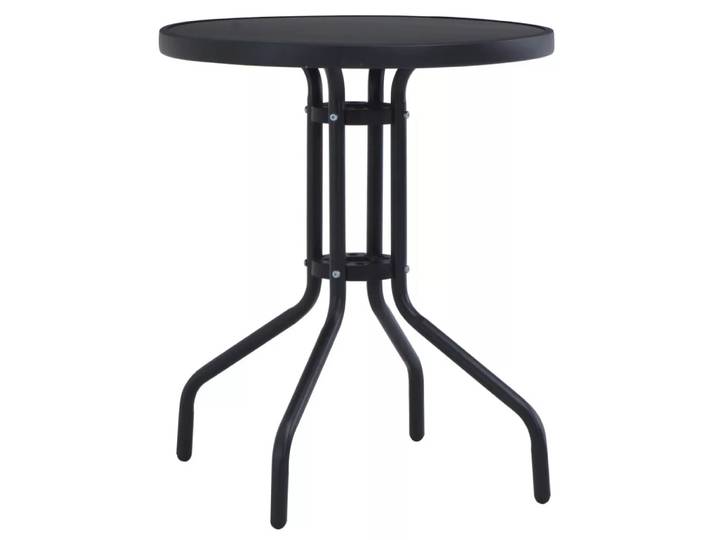 VidaXL - Esstisch metall, One Size, Schwarz