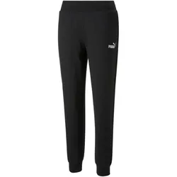 PUMA ESS+ Metallic Fleece-Jogginghose Damen PUMA black/silver metallic S