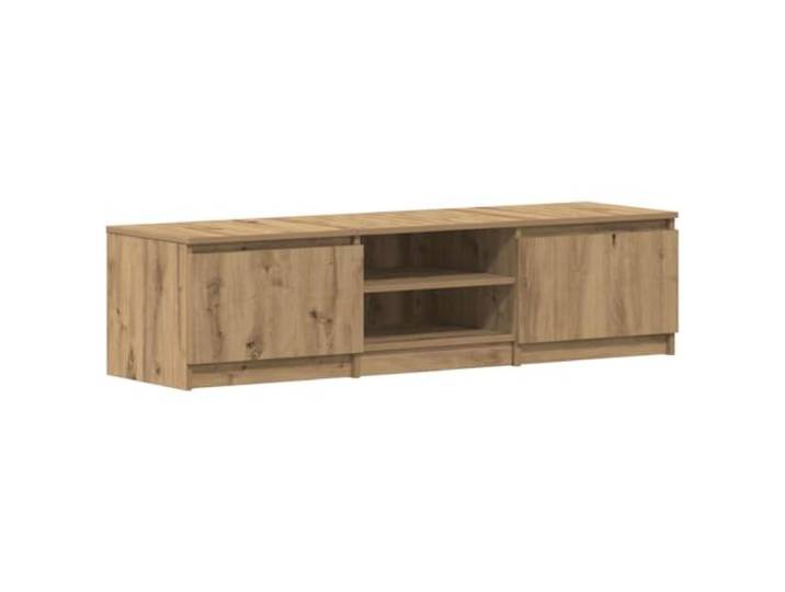 hliofuir TV-Schrank Artisan-Eiche 140x40x36 cm Fernsehtisch Lowboard Stauraumwunder fürs Wohnzimmer: Elegantes Lowboard mit zwei Türen und zwei offenen Fächern für Multimediageräte.