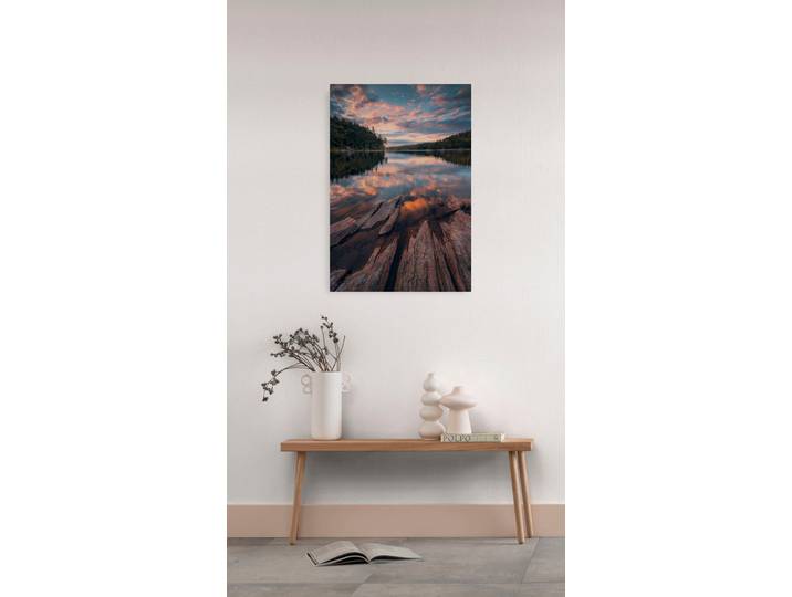 Leinwandbild KOMAR Swedish Structures - Grösse 40 x 60 cm , bunt (farbe bild(er): bunt), B:40cm H:60cm T:2cm, Holz, Papier, Bilder, Leinwandbild, Keilrahmenbild mi Echtholzrahmen