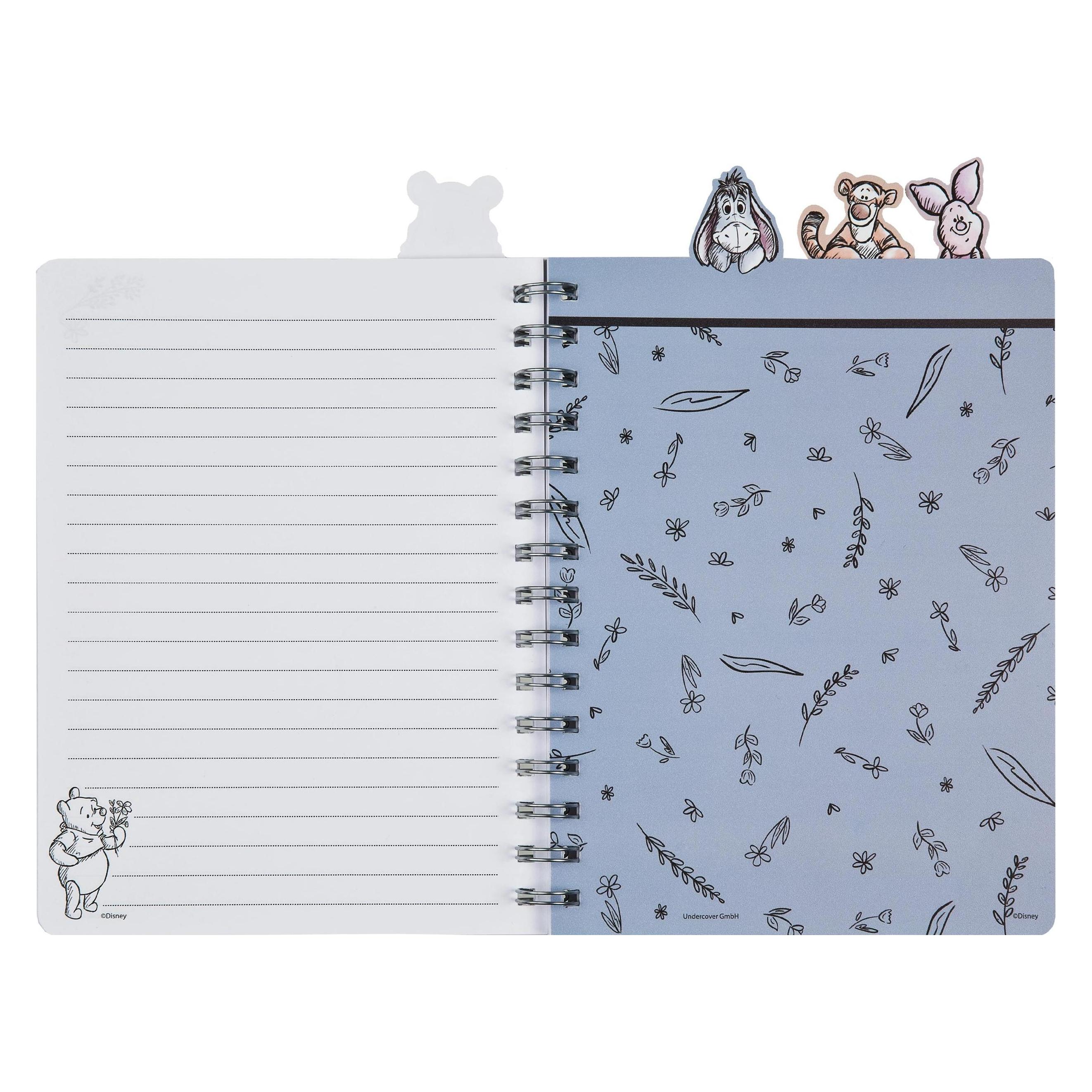 Undercover Notizheft Winnie the Pooh A5, Liniert, Olivgrün (A5, Liniert) (WPIN0587)