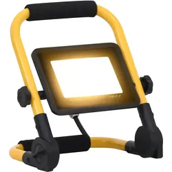 Helloshop26 - Professioneller tragbarer LED-Strahler 21 x 16 x 26 cm intensives Licht 120° Winkel aus schwarzem Aluminium 02_0046095