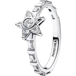 Pandora 195072C01 Silberring für Damen Funkelnd Stella Baguette, 58/18,5