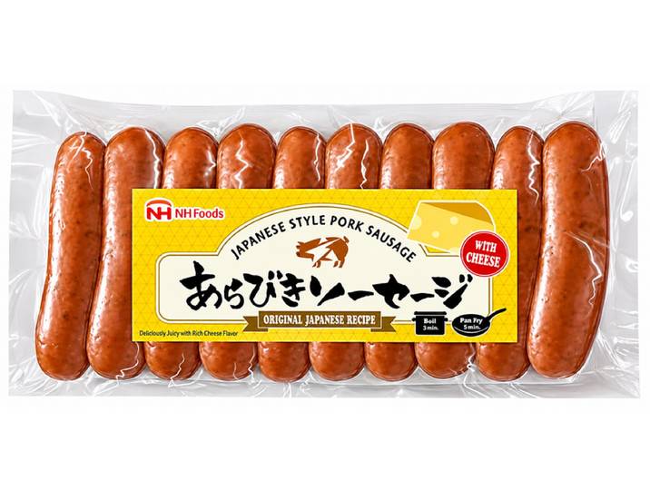 NH FOODS Saucisses de porc à la japonaise au fromage - 185 g