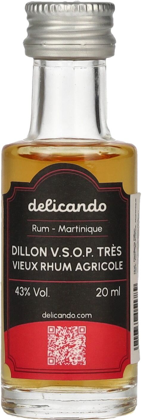 Rhum Dillon Dillon V.S.O.P. Très Vieux Rhum Agricole 43% Vol. 0,02l