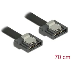 Delock SATA 6 Gb/s Kabel 70 cm schwarz FLEXI
