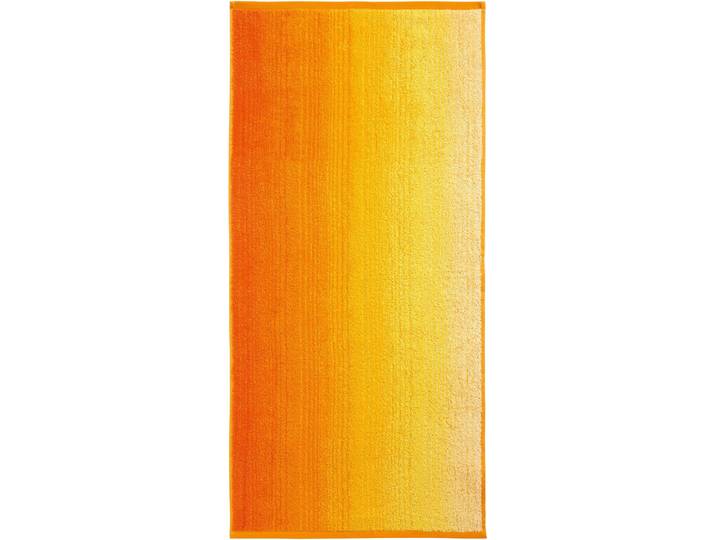 Handtücher DYCKHOFF Colori , gelb, B:70cm L:140cm, Walkfrottee, Obermaterial: 100% Baumwolle, Handtücher, Handtücher, mit Farbverlauf