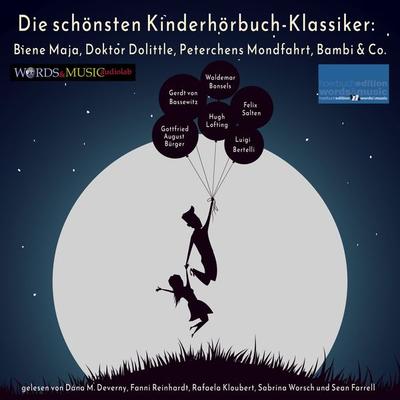 Die schönsten Kinderhörbuch-Klassiker: Biene Maja, Doktor Dolittle, Peterchens Mondfahrt, Bambi & Co. - Gerdt Bassewitz,Waldemar Bonsels,Hugh