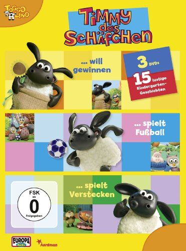 Jackie Cockle - Timmy das Schäfchen - Timmy will gewinnen / Timmy spielt Fußball / Timmy spielt Verstecken [3 DVDs] - Preis vom 08.10.2026 07:26:42 h
