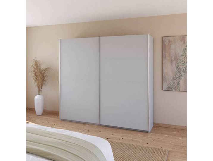 Armoire - Uni 226cm Gris/Gris soie