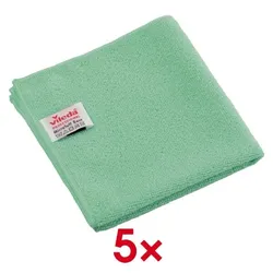 vileda PROFESSIONAL Mikrofasertücher MicroTuff Base 5 Stück grün, 36x36 cm