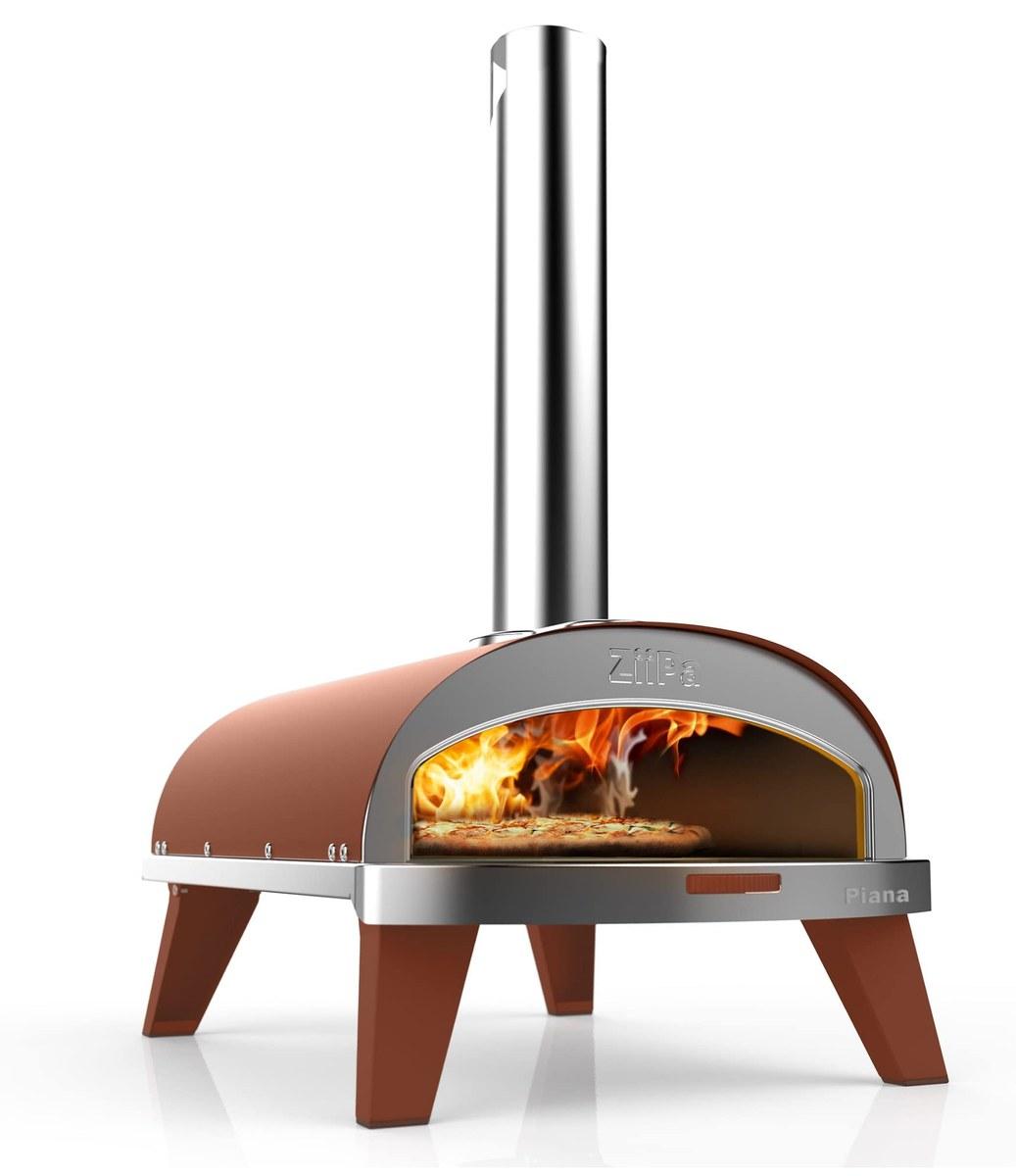 Pizzaofen - Pelletbetrieb - Terrakotta - 450 °C - Durchmesser 31 cm