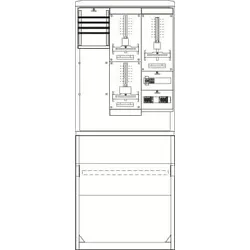 Striebel & John SZ2615E Komplettschrank für den Außenbereich, RAL 7035, Zählerplätze 2, TSG-Plätze 1 2CPX043773R9999