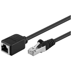 goobay Netzwerkkabel RJ45/RJ45 CAT 5e 3 m schwarz