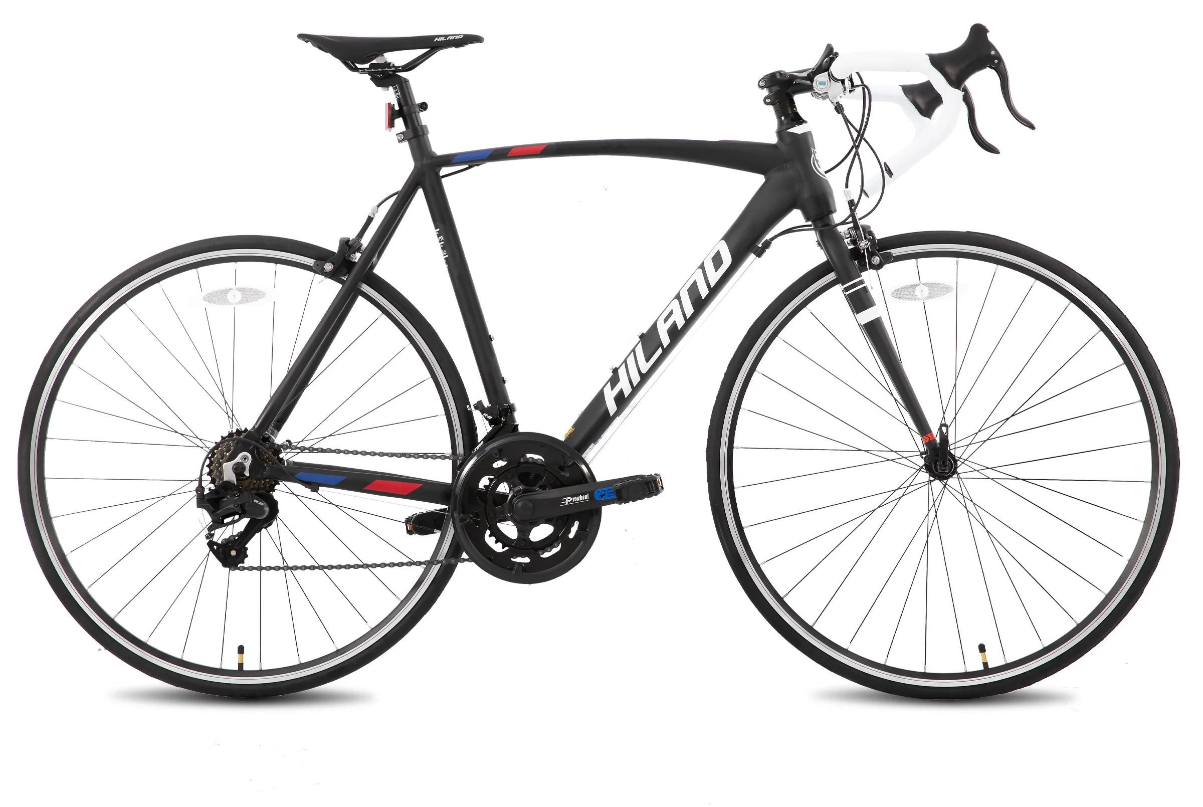 700c Rennrad - Straßenfahrrad - 14 Gänge - Leichter Aluminiumrahmen - 71 cm Laufräder - U-Bremse - Unisex Citybike Pendler - Schwarz Größe S