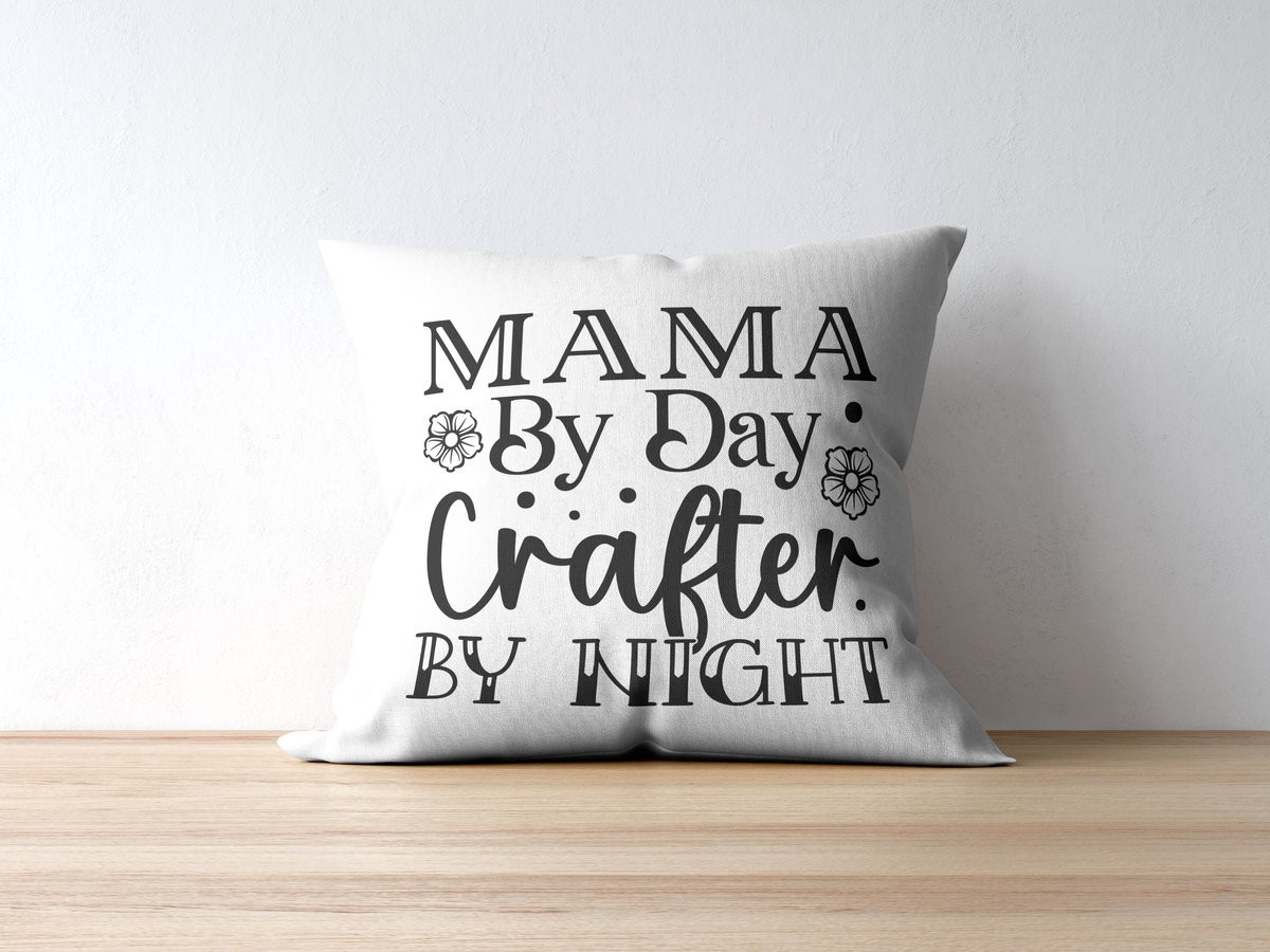 Mama Overdag, Crafter 's Nachts Sierkussen - Decoratie voor de Hobbykamer