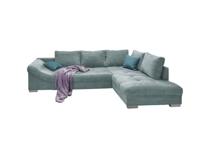 Wohnlandschaft Alvito Hellblau Cord