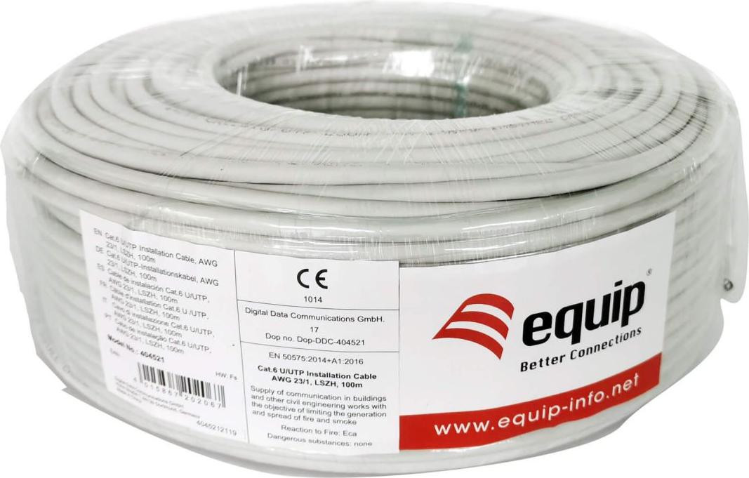 Equip LAN-kabel F/UTP Cat5e installatiekabel, 100 meter, 4P24