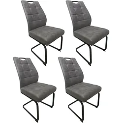 HTI-Living, Stühle, Esszimmerstuhl Marek Hellbraun (4x)