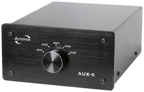 Dynavox AUX-S Cinch-Audio-Switch Schwarz