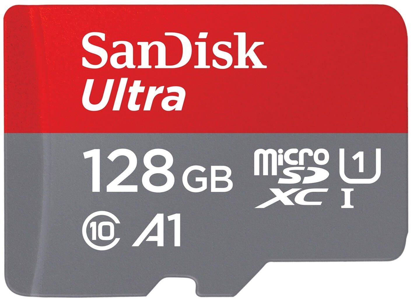 SanDisk Ultra microSDXC Speicherkarte 128GB + SD Adapter SDSQUAB-128G-GN6IA