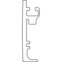 HSK Ersatzteile Laufschiene innen, links / rechts für Gleittür Seitenwand, Chrom, E88257-3-R-41 E88257-3-R-41