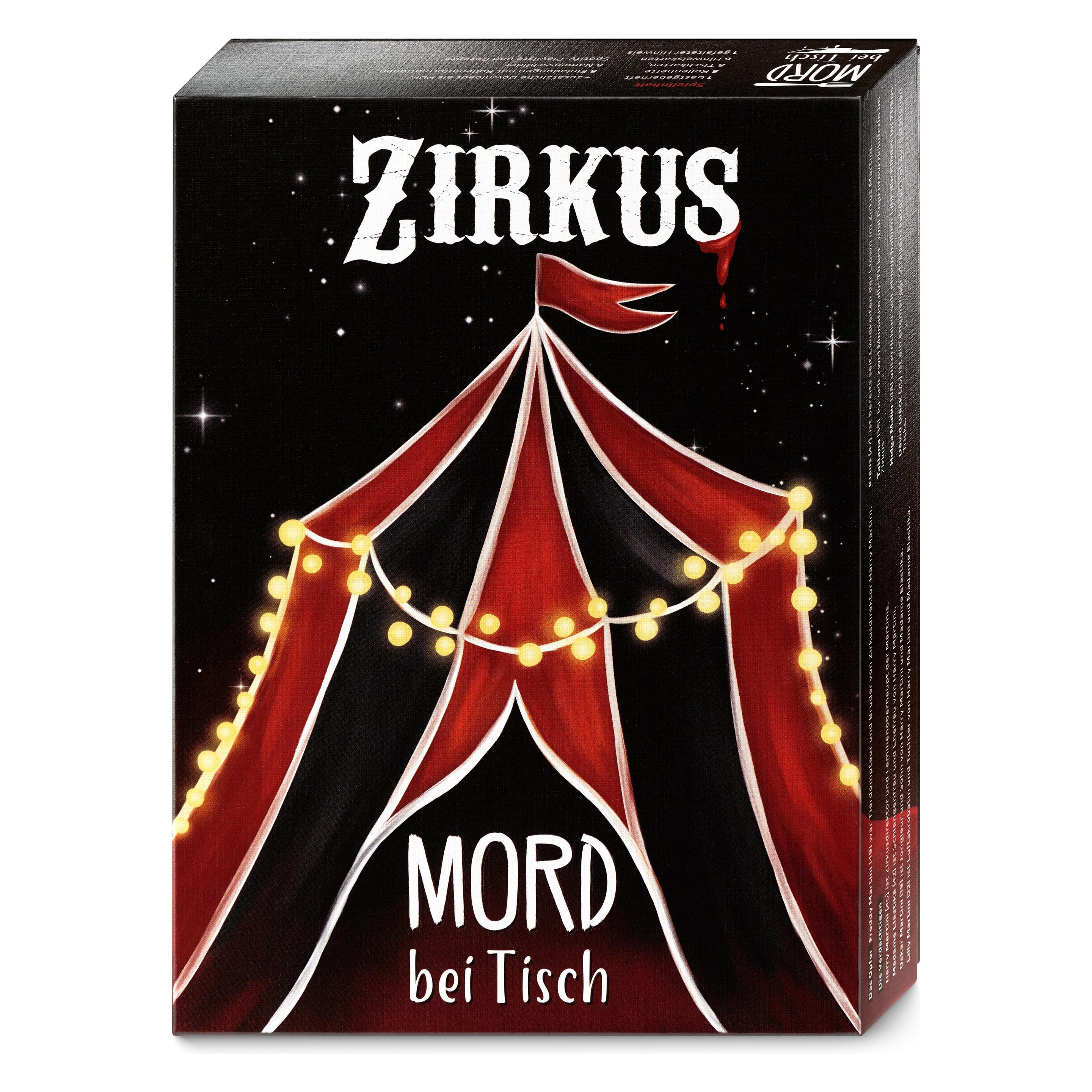 Mord bei Tisch Zirkus - Krimidinner (Deutsch, 6 - 8 Spieler) (MBT00004)