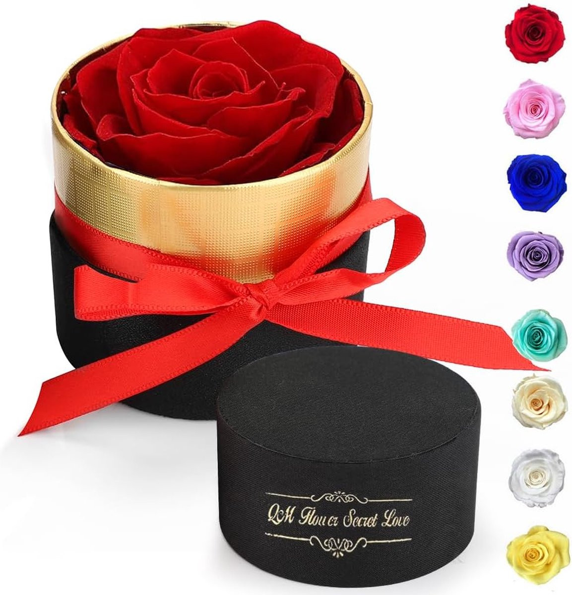 Handgemaakte Infinity Rose Rozendoos met Geconserveerde Eeuwige Rozen