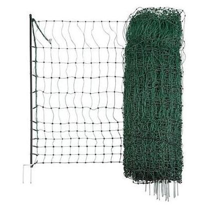 Kerbl 292276 Geflügelnetz 50 m, 106 cm Einzelspitz, grün, ohne Strom (COR292276)