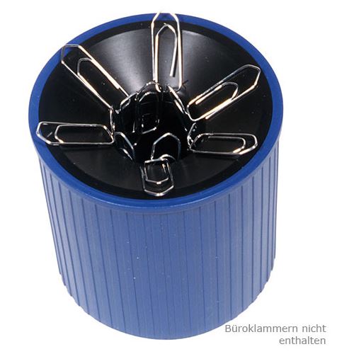 Helit Klammernspender Linear, aus Polystyrol, blau