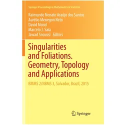 Singularities and Foliations. Geometry, Topology and Applications, Fachbücher von Jawad Snoussi, Marcelo J. Saia, Raimundo Nonato Araújo dos Santos, Mond David, Menegon Neto Aurélio