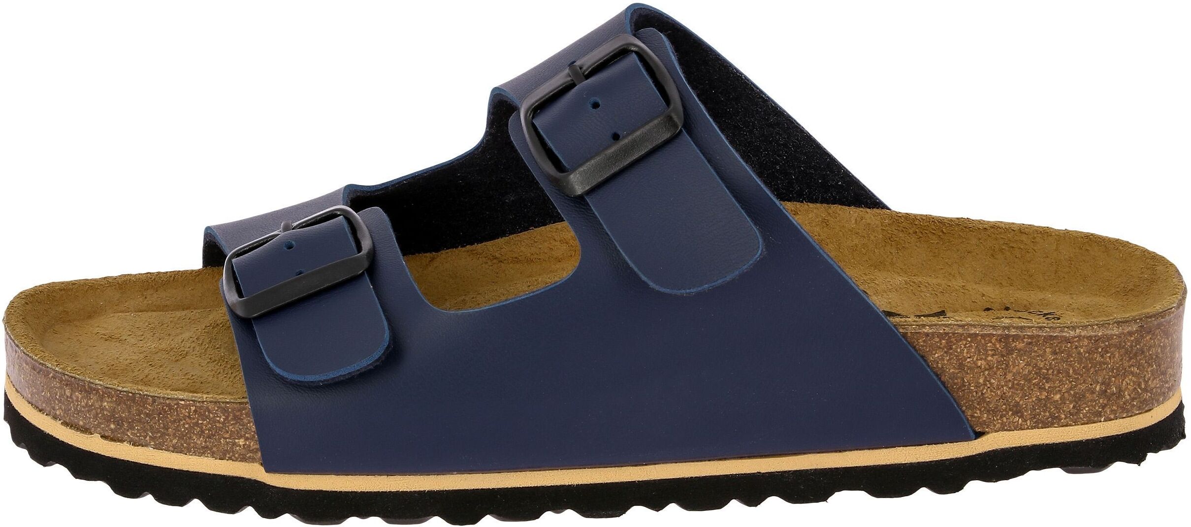 Pantolette LICO "Pantolette Bioline Special", Herren, Gr. 41, blau, Synthetik, Schuhe Pantolette blau 41
