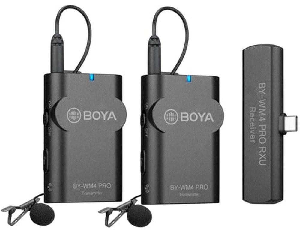 Boya BY-WM4 Pro-K6 Duo 2,4 GHz Draadloze Lavalier Microfoon voor Android