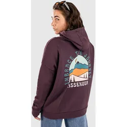Passenger Outlook Recycled Cotton Hoodie deep plum Gr. S