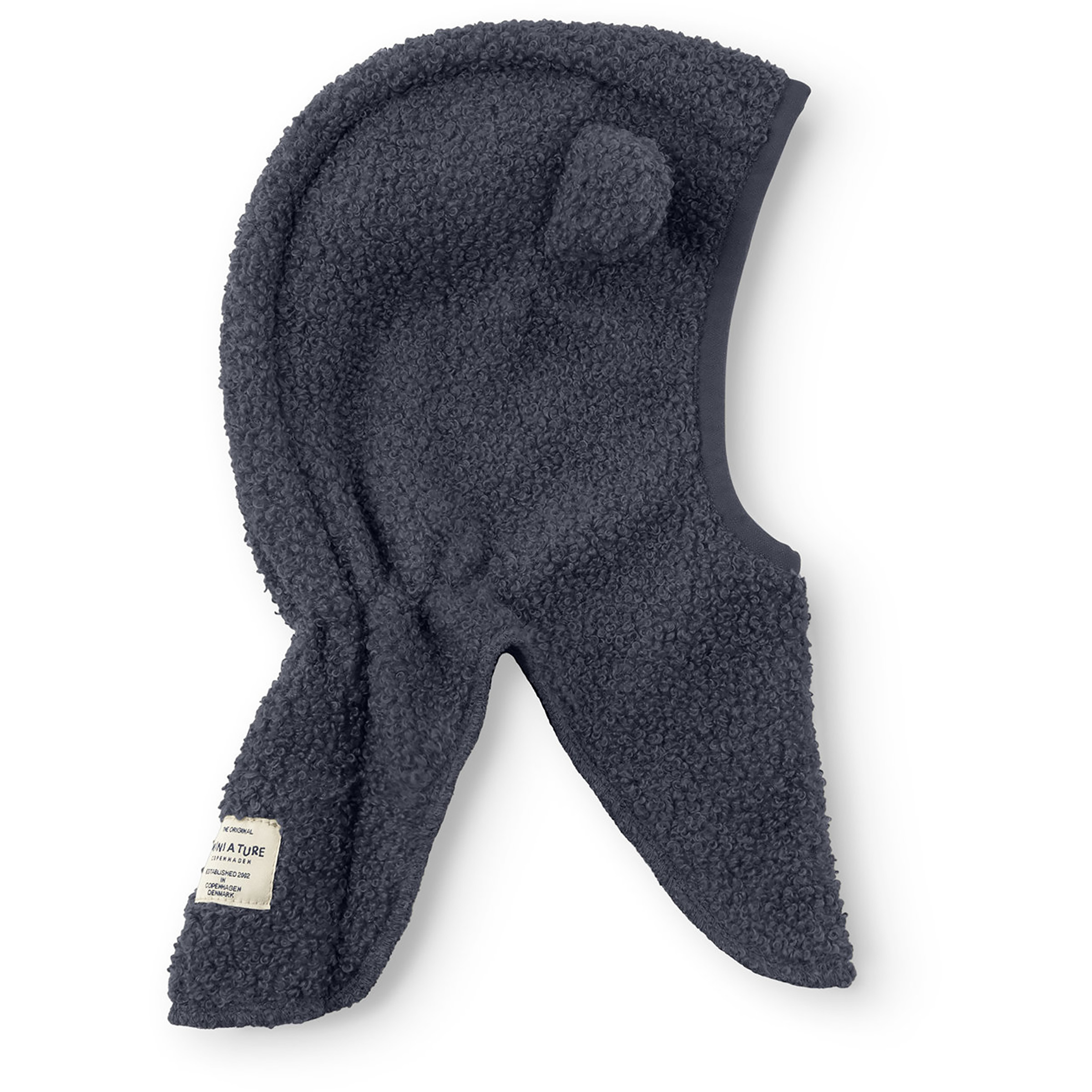 Mini A Ture Matjeffi Teddyfleece Balaclava Kinder Mützen & Beanies blau Größe 49 Lifestyle Elastisch