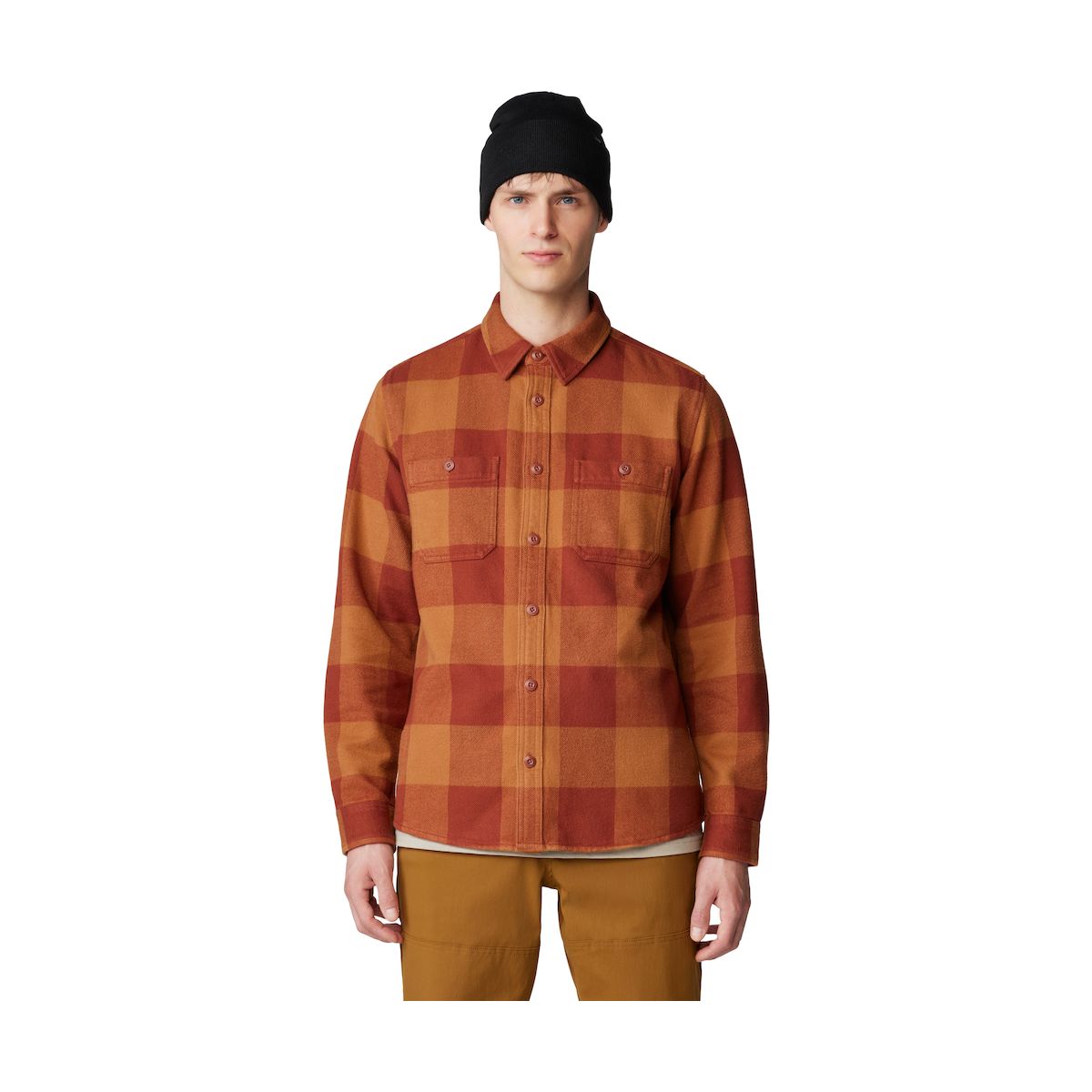 Mountain Hardwear Plusher Long Sleeve Shirt iron oxide tatanka check print (219) L 191599-219-L