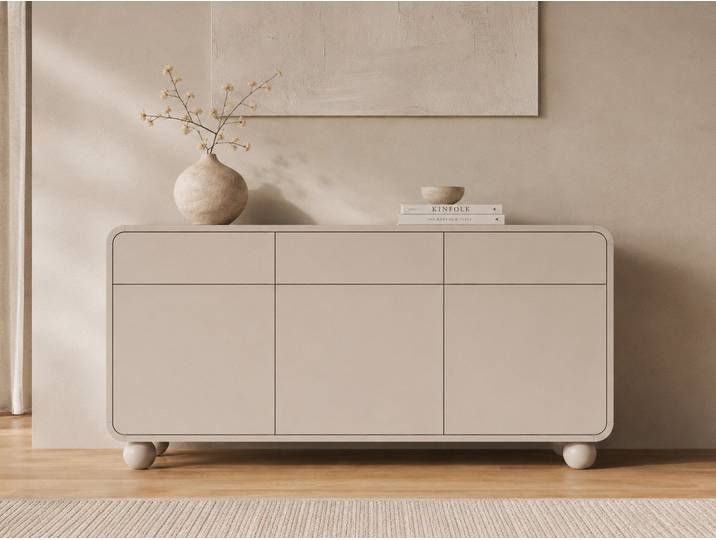 GrainGold Kommode Soffio (Set, Kommode, Push-to-open), Breite 160 cm, mit Push-to-open, Schubladen, Modern Stil