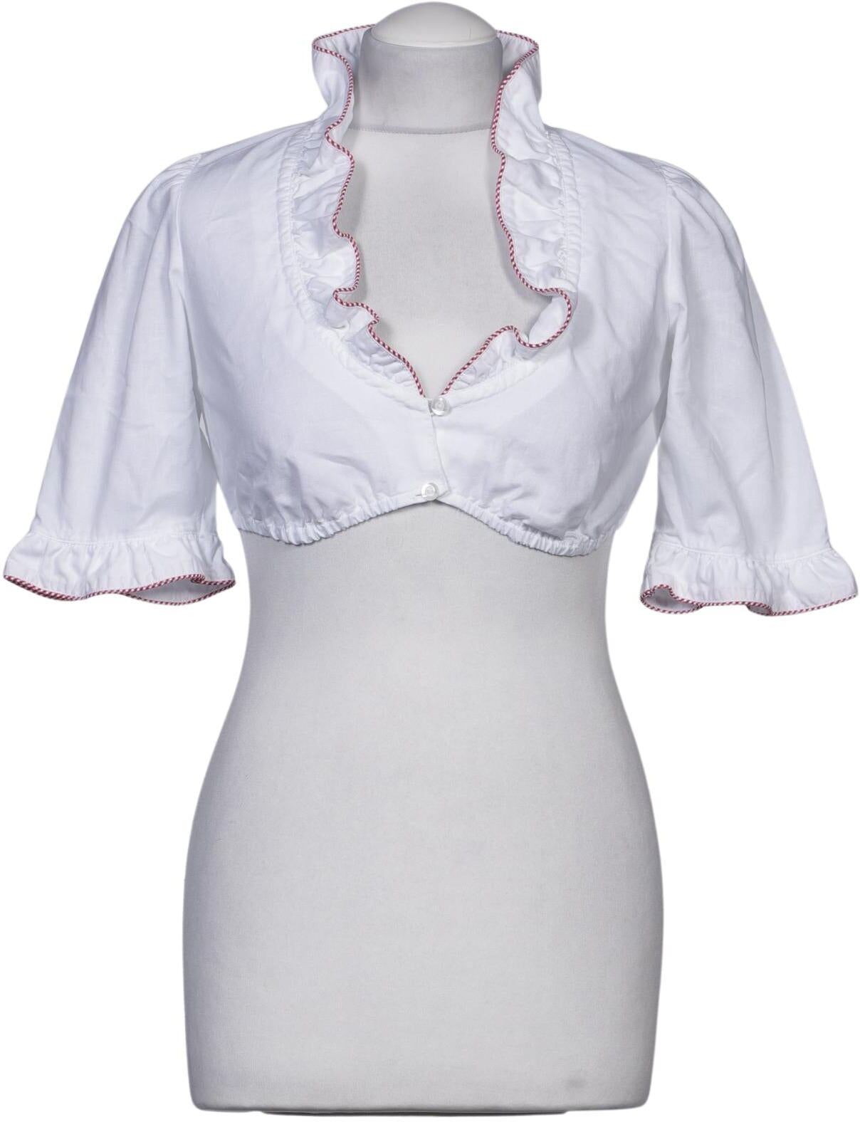 Wenger Tracht Damen Bluse, Weiß, Gr. S, kein / Etikett - Second Hand
