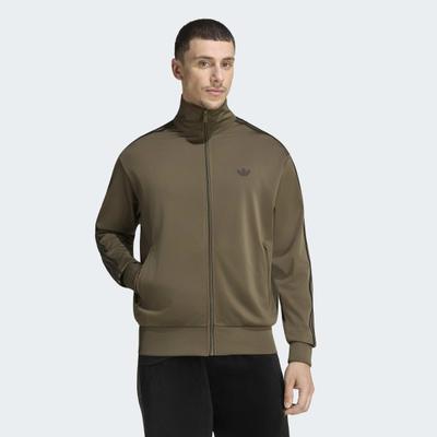 Trainingsjacke ADIDAS ORIGINALS "FIREBIRD ORIGINALS", Herren, Gr. XL, braun (branch), Obermaterial: 100% Polyester, Jacken Trainingsjacke, sportlicher Stil, für Erwachsene