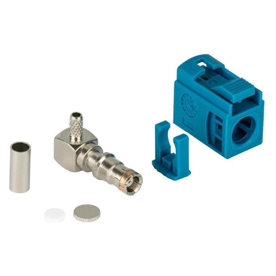 Varia HF FAKRA Z Crimpbuchse 90° für KFZ und Hochfrequenztechnik (407552)