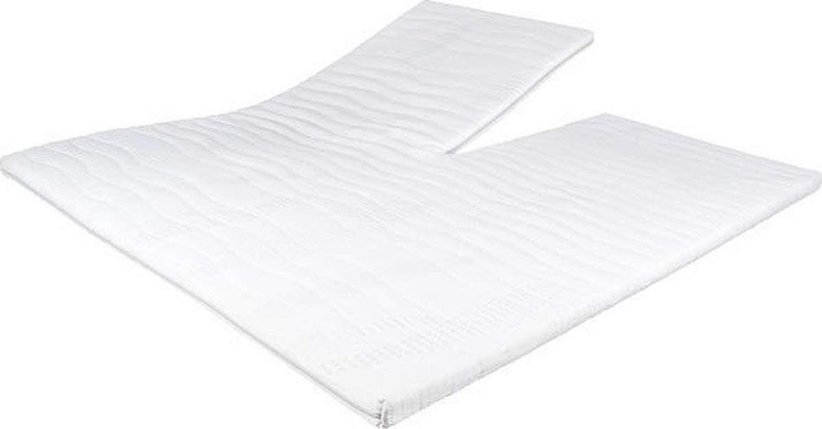 Splittopper Koudschuim Wit - 6 cm dik - Verbeter je slaapcomfort met dit topdekmatras