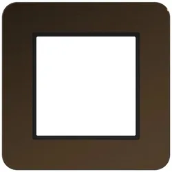 Hager WAD9120X06 LED-Rahmen 1fach, C.8, dawn alu, gebürstetes Aluminium