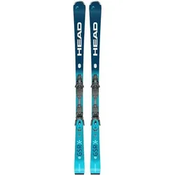 HEAD Herren Racing Ski WC Rebels e.GSR + PR 11 GW, Größe 163 in Weiß Weiß