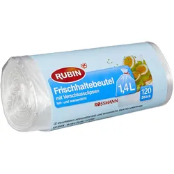 RUBIN Gefrierbeutel 4305615408156 transparent 1,4 l